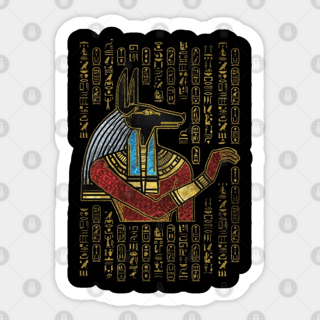 Egyptian Anubis Ornament Sticker by Nartissima